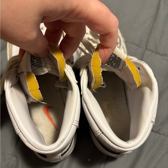NIKE Blazer Mid 77 White and Black Vintage High-Top Sneakers Men’s Size 8.5 - Picture 8 of 10